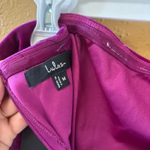 Lulus Constant Love Magenta Velvet Strapless Maxi Dress Corset Gown Pink Medium thumbnail 6