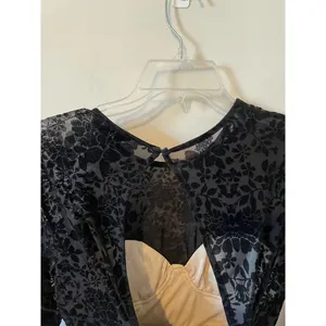 Lulu's Lace Dark Academia Goth Sexy Bodycon Mini Dress Black Size Medium thumbnail 7