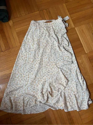 🌸 Floral Ruffle Tie-Waist Wrap Skirt 🌸 thumbnail 1