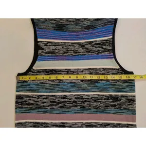 Anthropologie Maeve Stripe Sleeveless Sweater Tunic Sz M Lagenlook Preppy Funky Kitchie thumbnail 3