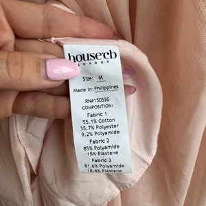 House Of CB Vivi Soft Peach Pink Corset Long Sleeve Party Mini Dress Size Medium thumbnail 6