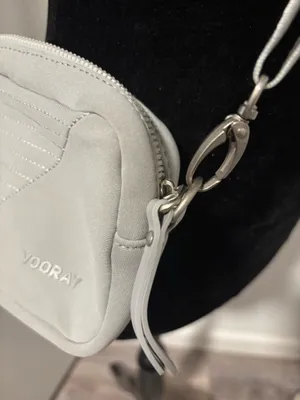 Gray mini cross body purse thumbnail 3