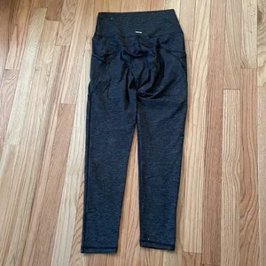 Aerie Leggings Womens Medium Gray High Rise Workout Gym Ladies thumbnail 8