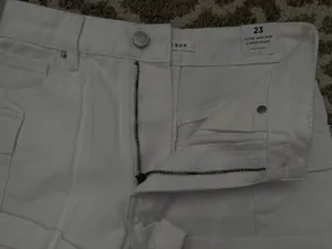 White PacSun ultra high rise cargo short thumbnail 2