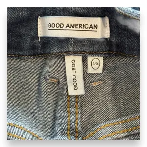 Good‎ American Size 2/26 Good Legs Straight Leg Jeans Blue Mid Rise Stretch thumbnail 5