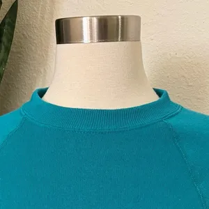 Vintage Howling Coyote Graphic Sweatshirt USA‎ Made Teal Medium thumbnail 4