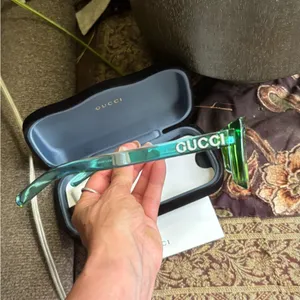 Authentic Gucci 51mm Emerald Green Acetate Sunglasses UNISEX thumbnail 9