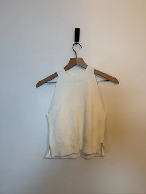 Wilfred Aritzia Crevier Ribbed Knit Halter Tank Top thumbnail 2