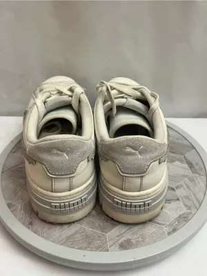 Puma Mayze Crashed Self Love Women’s Platform Sneakers White Gray Size 9 thumbnail 3