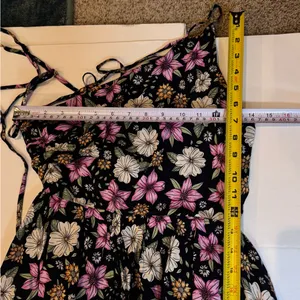 Lulus Floral Maxi Dress Open Back Boho Resort Vacation Wedding Guest NWT M thumbnail 11