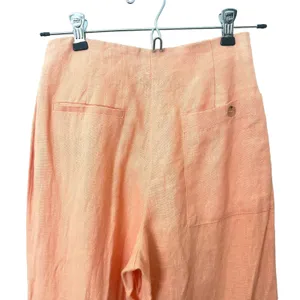 PALOMA WOOL Adeline Linen‎ Pant Peach Sz 34 (US 2) thumbnail 3