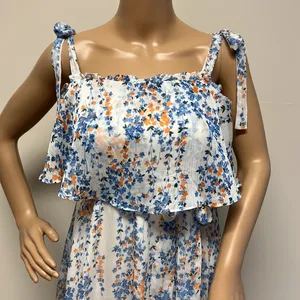 NWT Selfie Leslie Dress Floral Midi Dress with Tie straps & belt size 8 thumbnail 2