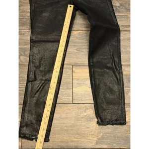 NWT Free People We The Free Coated Black High Rise Skinny Jeans‎ Raw Hem Size 28 thumbnail 7