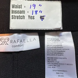 Rafaella Comfort Plus Size Black Skirt/Skort Women's 2XL Stretch Career‎ thumbnail 3