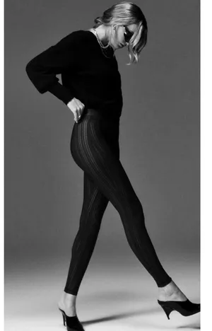 NEW Alo High-Waist Euphoria Leggings Black Mesh Sheer See-Through Transparent S thumbnail 5