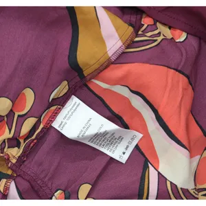 NWT Sam Edelman Women's Hoyal Large Floral High-Neck Dress Wine Multi Red 4 thumbnail 8