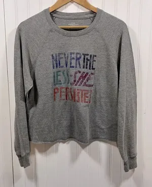 Anthropologie long sleeve graphic top thumbnail 1