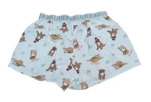 Hollister Labradoodle Snowflake Candy Cane Lounge Short Womens Xsmall thumbnail 1