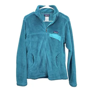 Patagonia Green Full Zip Re-Tool Jacket Pockets Women's MEDIUM thumbnail 2