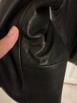Liz Claiborne Genuine Leather Jacket Blazer thumbnail 4