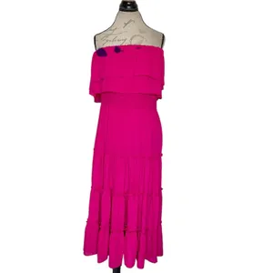 1. STATE Womens Dress Large Strapless Midi Bohemian Wedding Whimsical Ballerina thumbnail 13