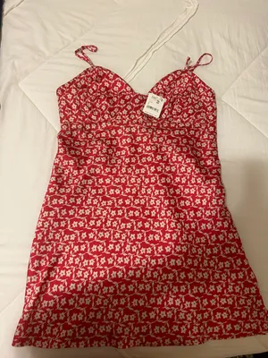 Free People Red Slip Dress thumbnail 2