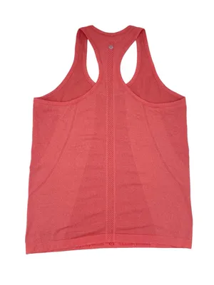 Lululemon Swiftly Tech Racerback Tank Top Size 12 Heathered Orange Coral Running thumbnail 2