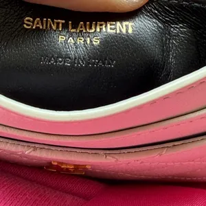 Saint Laurent Cassandre Matelasse Card Case in Grain De Poudre Embossed Leather NEW thumbnail 6