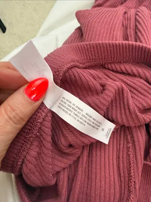 Auden Women's Cozy Ribbed Wide Leg Pants - Rose Pink Size Medium thumbnail 8