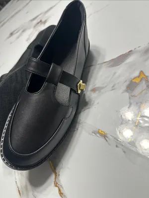 Chic Black Mary Jane Loafers Gold Accent ,Cute Style. thumbnail 14