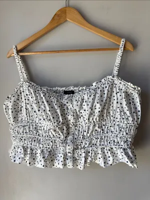 J. Crew Floral Crop Poplin Smocked Tank Top thumbnail 2