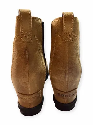 Sorel Joan of Arctic Wedge ll Chelsea Suede Boots Tan Brown Women’s Size 7.5 thumbnail 4