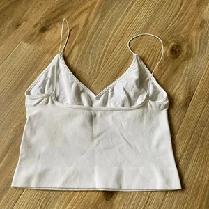 Intimately Free People White Seamless Brami Tank M/L Ribbed Cami Crop Top thumbnail 3