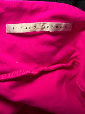 Susana Monaco x Revolve Strapless Empire Waist Hot Pink Barbie Mini Dress XS thumbnail 6