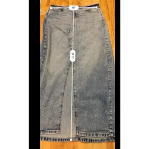 Wild Fable Denim Maxi Skirt Blue Women's 6 New thumbnail 2