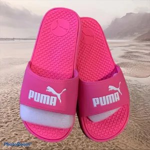 Puma Pink Slides Shower Shoes Sandals Beach Pool Womens 8 thumbnail 5