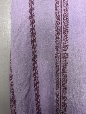 Free People Blouse Womens Medium Purple Striped Henley Long Sleeve Tunic Top thumbnail 4