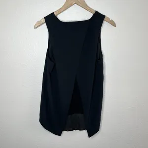 Rag & Bone Black Sleeveless blouse Layered Asymmetrical Hem Top M thumbnail 7