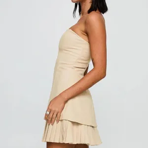 Princess Polly Believe My Mind Beige Strapless Playsuit thumbnail 2
