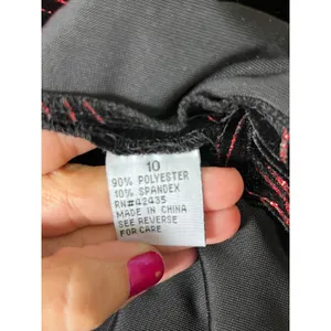 Vintage Y2K Velvet Mandarin Collar Dress Goth Grunge Dark Academia Floral M thumbnail 6