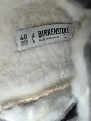 Birkenstock Boston Shearling Lined Gray Suede Slip On Clogs Women’s Shoe Size 9 thumbnail 9