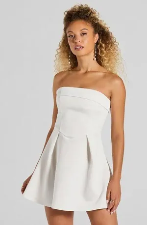 Windsor Sweet And Sassy Strapless Scuba Knit Skater Dress thumbnail 1