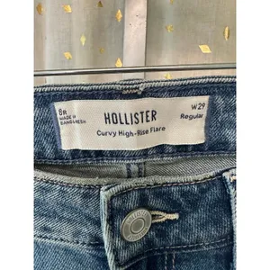 NWT Hollister Women's Curvy High Rise Flare Medium Wash Stretch Denim Jeans 29 thumbnail 5