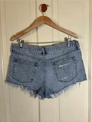 We The Free People Loving Good Vibrations Cutoff Denim Shorts Size 31 Excellent thumbnail 7