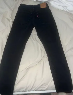 Black 501 Straight Leg Skinny Jeans (W24/L28) thumbnail 1