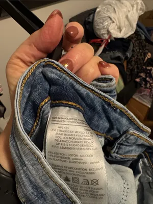 Denizen from Levi's Light Faded Blue Distressed Boyfriend Jeans thumbnail 4