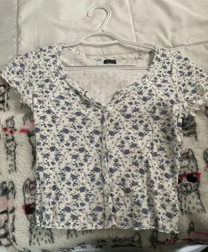 Brandy Melville Zelly Ruffle Top thumbnail 1