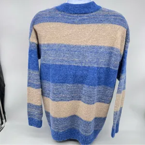 Madewell Blue and Tan Crewneck Sweater-Size XS thumbnail 5
