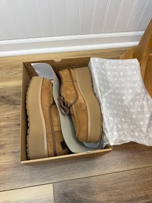 UGG Women's Cityfunc Chestnut Lace-Up Platform Shoes - Size - 9.5 thumbnail 5