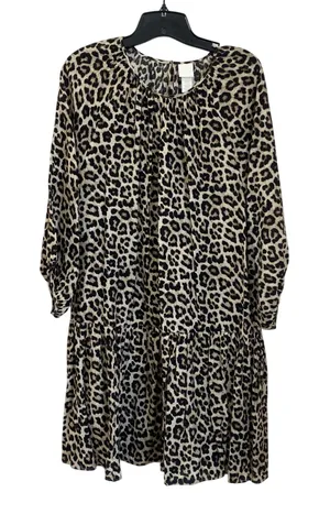 H&M Cheetah Print Swing Mini Dress Size M‎ thumbnail 1